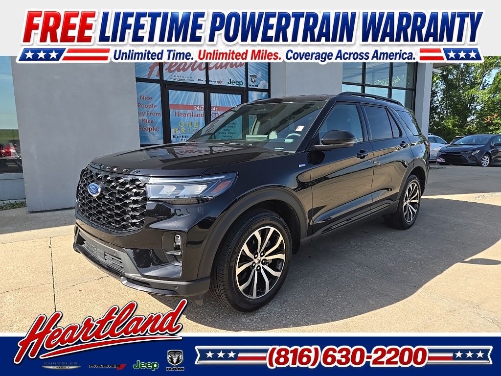 Black Metallic 2025 Ford Explorer SUV / Crossover All-Wheel Drive Automatic