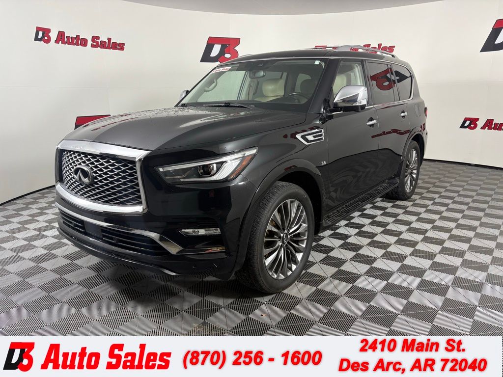 Mineral Black 2019 INFINITI QX80 Luxe 4WD SUV / Crossover All-Wheel Drive 7-Speed Automatic