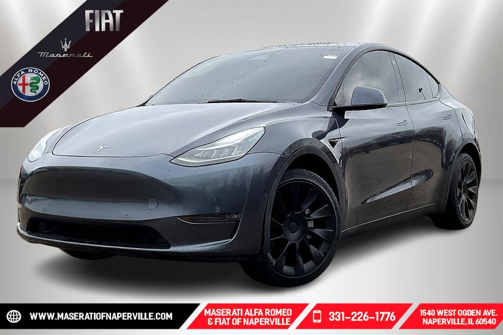 Green 2021 Tesla Model Y Long Range AWD SUV / Crossover All-Wheel Drive 1-Speed Automatic
