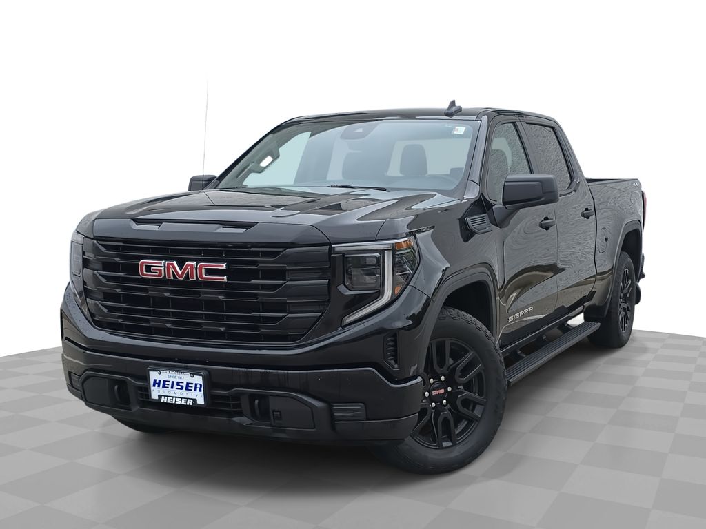 Onyx Black 2023 GMC Sierra 1500 Pro Crew Cab 4WD Pickup Truck Four-Wheel Drive 8-Speed Automatic