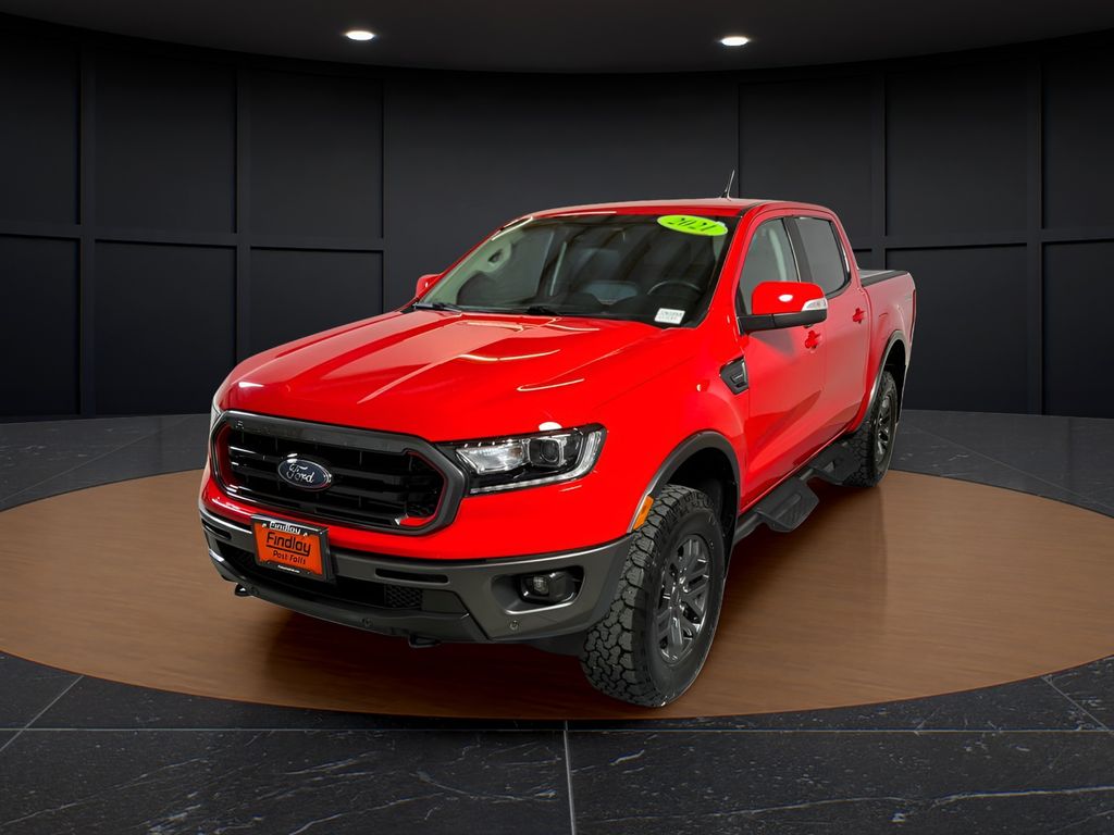 Race Red 2021 Ford Ranger Pickup Truck Four-Wheel Drive Automatic