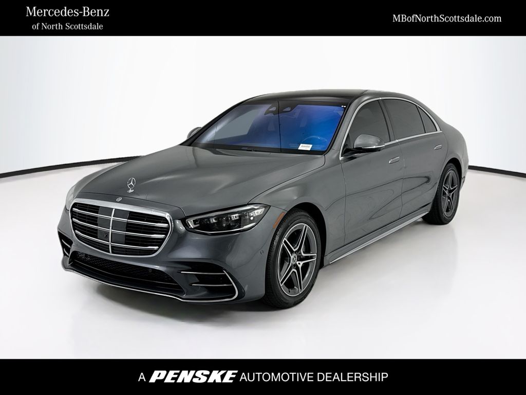 Selenite Gray Metallic 2025 Mercedes-Benz S-Class Sedan All-Wheel Drive 9-Speed Automatic