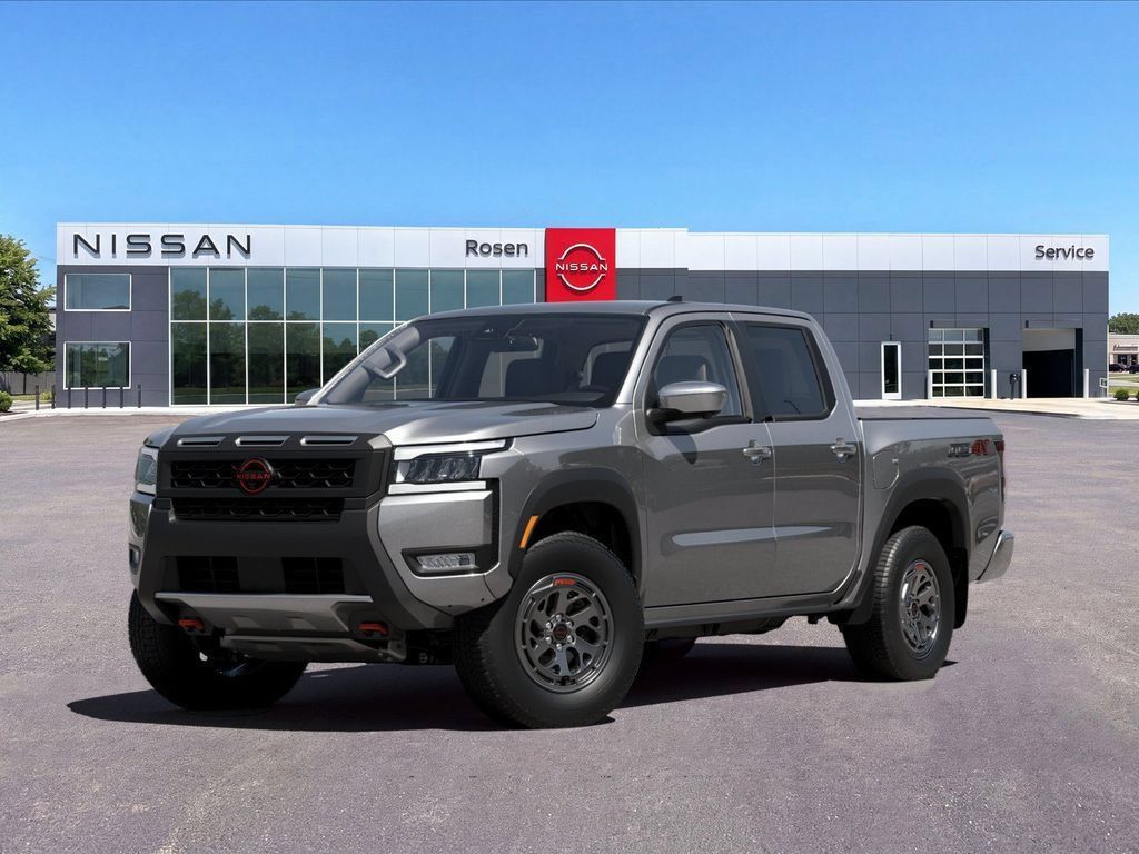 Gray (Gun Metallic) 2026 Nissan Frontier Pickup Truck Four-Wheel Drive 9-Speed Automatic Overdrive