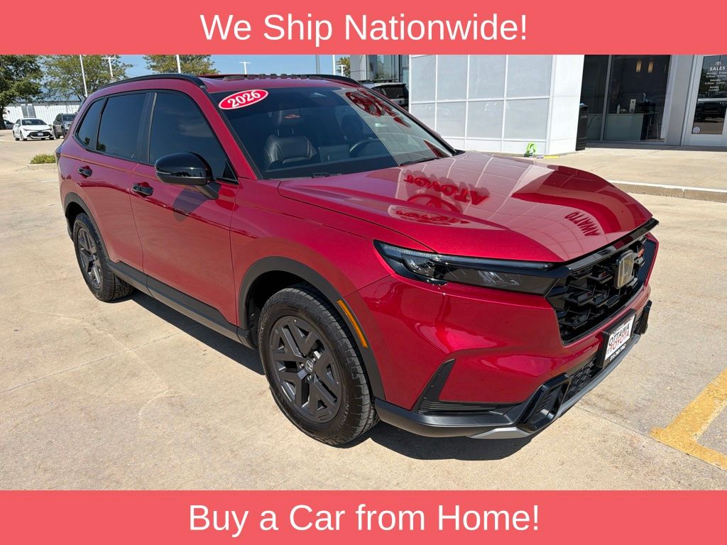 Radiant Red Metallic 2026 Honda CR-V Hybrid SUV / Crossover All-Wheel Drive Continuously Variable Transmission