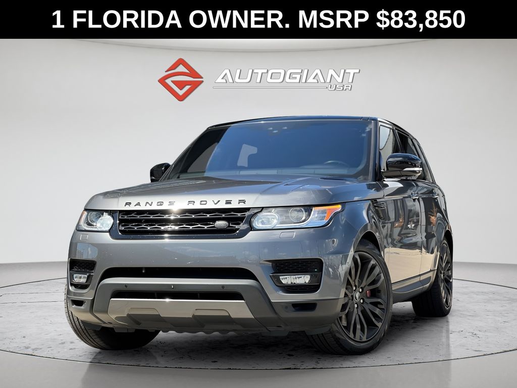 Gray 2017 Land Rover Range Rover Sport V8 Supercharged 4WD SUV / Crossover All-Wheel Drive 8-Speed Automatic