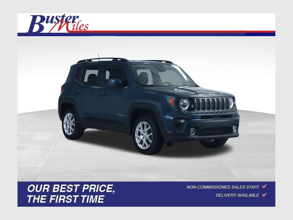 Slate Blue Pearlcoat 2020 Jeep Renegade SUV / Crossover Four-Wheel Drive 9-Speed Automatic