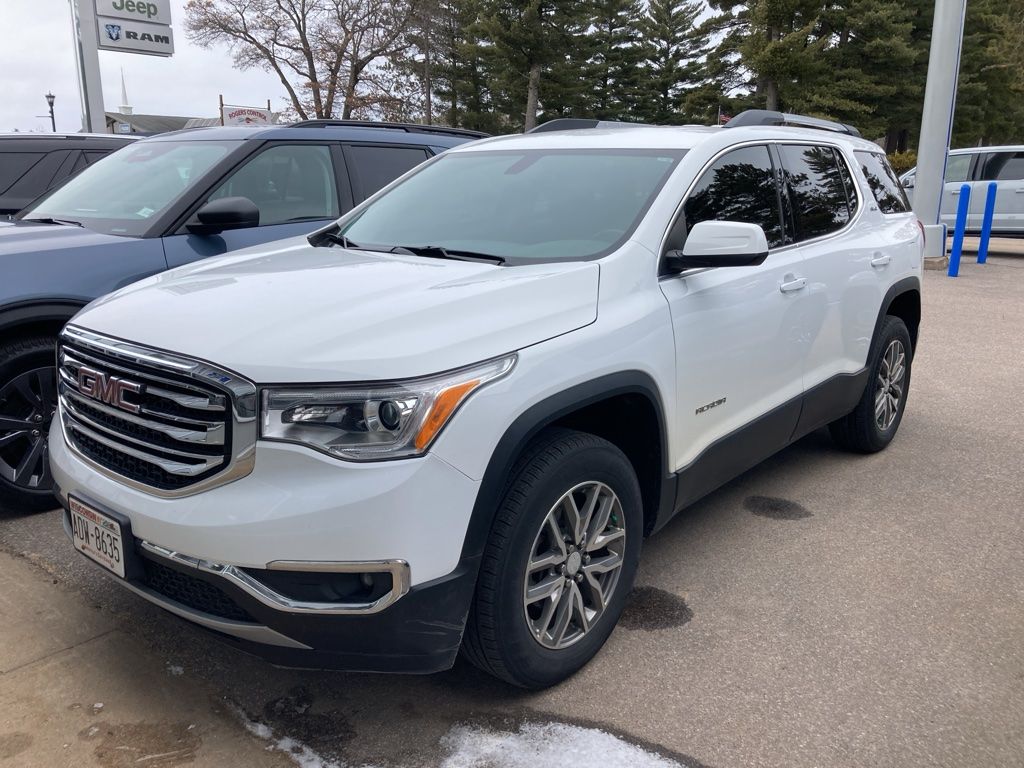 Summit White 2019 GMC Acadia SLE-2 AWD SUV / Crossover Four-Wheel Drive 6-Speed Automatic