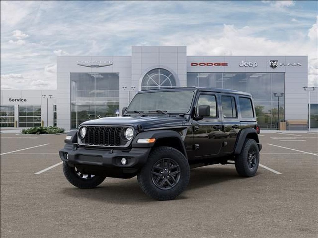 Black Clearcoat 2026 Jeep Wrangler Sport S 4-Door 4WD SUV / Crossover Four-Wheel Drive 8-Speed Automatic