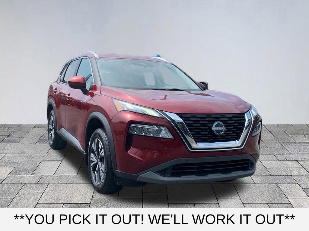 Red (Scarlet) 2023 Nissan Rogue SUV / Crossover Front-Wheel Drive Continuously Variable Transmission