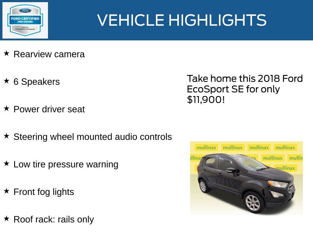 Certified Used 2018 Black Ford SE image 23