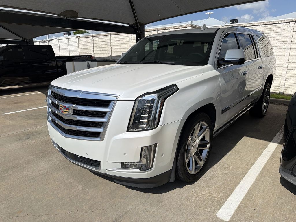 Crystal White Tricoat 2019 Cadillac Escalade ESV Premium Luxury RWD SUV / Crossover Rear-Wheel Drive