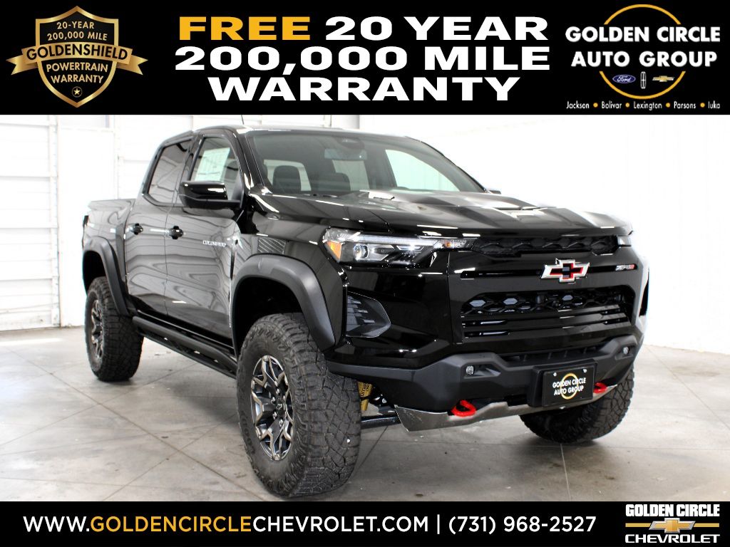Black 2026 Chevrolet Colorado Pickup Truck Four-Wheel Drive 8-Speed Automatic