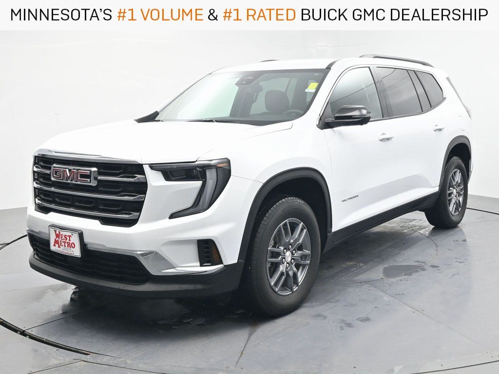 Summit White 2025 GMC Acadia SUV / Crossover Four-Wheel Drive 8-Speed Automatic