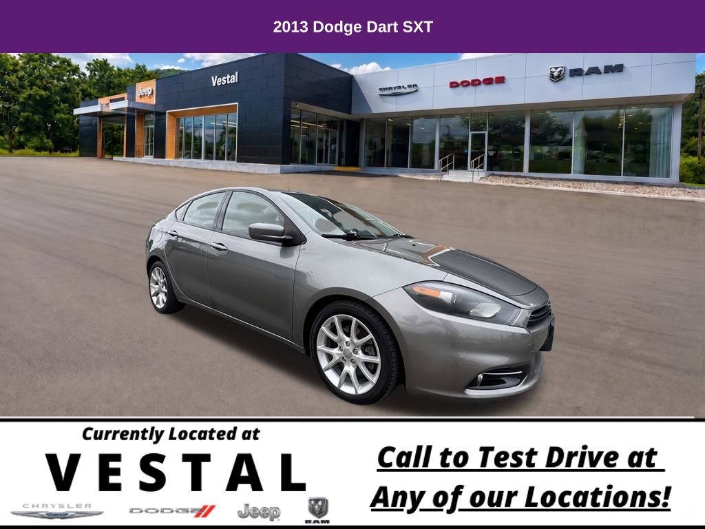 Mineral Gray Metallic Clearcoat 2013 Dodge Dart Sedan Front-Wheel Drive 6-Speed Automatic