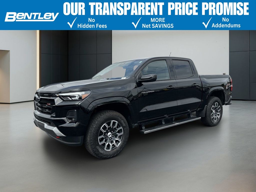 Black 2024 Chevrolet Colorado Z71 Crew Cab 4WD Pickup Truck Four-Wheel Drive 8-Speed Automatic