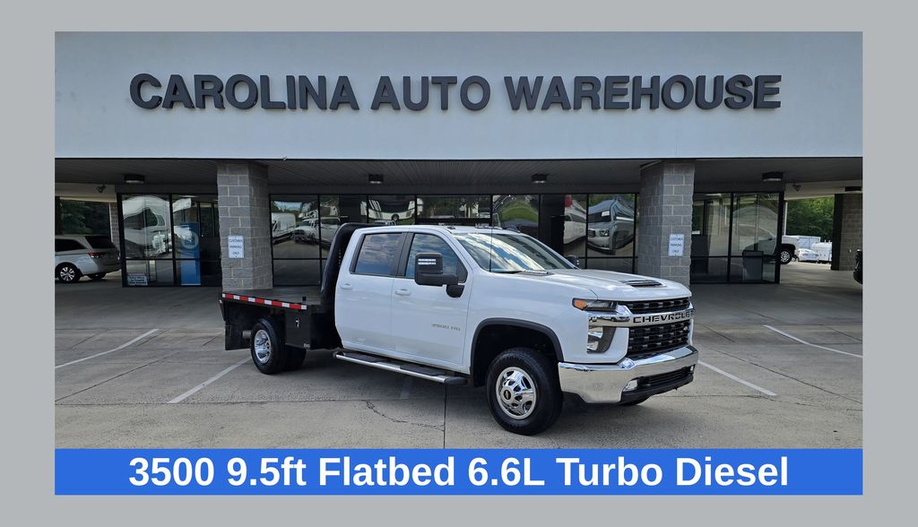 Summit White 2023 Chevrolet Silverado 3500HD LT Crew Cab LB 4WD Pickup Truck Four-Wheel Drive Automatic