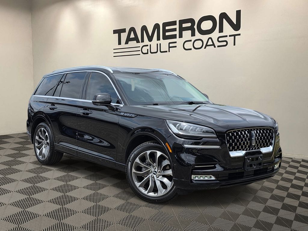 Infinite Black Metallic Clearcoat 2022 Lincoln Aviator Grand Touring AWD SUV / Crossover All-Wheel Drive Automatic