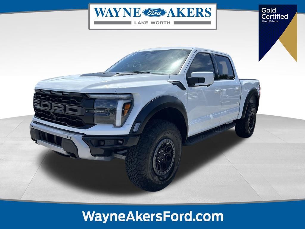 Oxford White 2024 Ford F-150 Raptor SuperCrew 4WD Pickup Truck Four-Wheel Drive Automatic