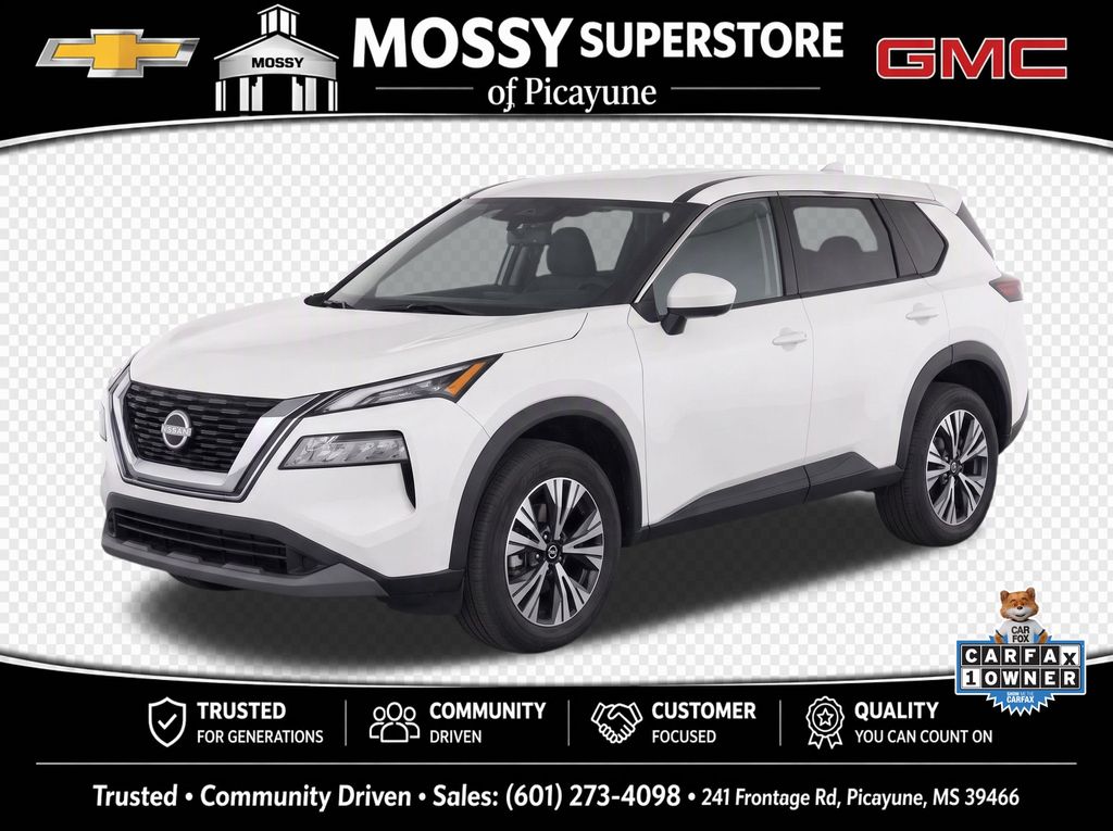 Pearl White Tricoat 2023 Nissan Rogue SUV / Crossover Front-Wheel Drive Continuously Variable Transmission