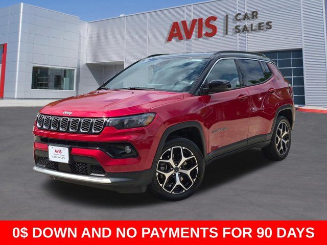 Red 2025 Jeep Compass Limited 4WD SUV / Crossover Four-Wheel Drive 8-Speed Automatic