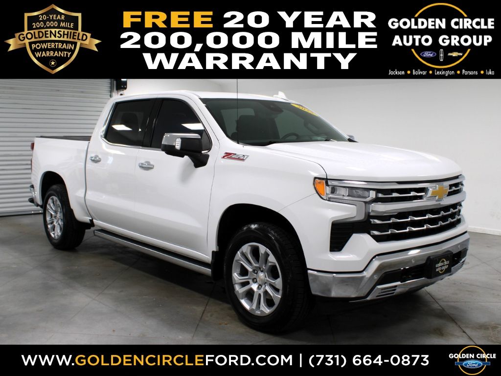 Summit White 2025 Chevrolet Silverado 1500 Pickup Truck Four-Wheel Drive Automatic