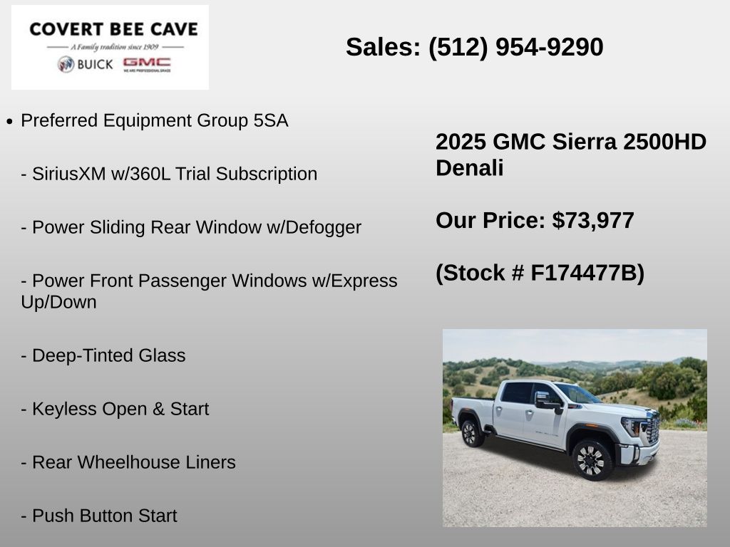 Used Car 2025 Gmc Sierra 2500hd  Denali For Sale Under $80,000 In Austin, Texas