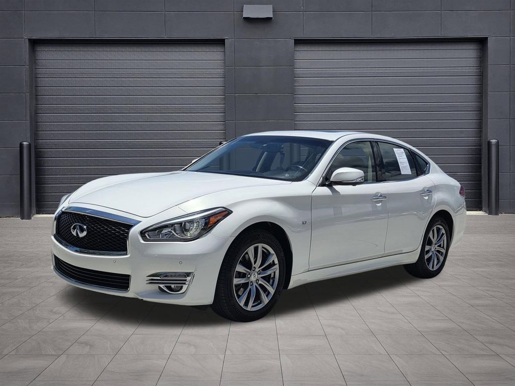 Moonlight White 2015 INFINITI Q70 3.7 RWD Sedan Rear-Wheel Drive 7-Speed Automatic