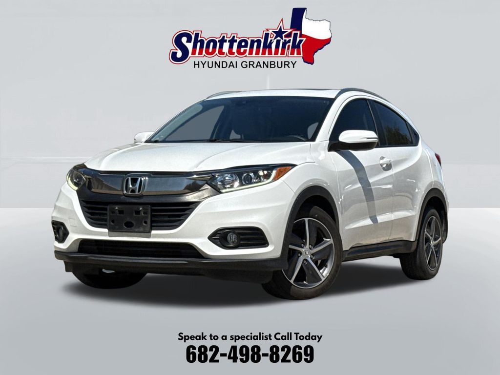 White 2021 Honda HR-V SUV / Crossover Front-Wheel Drive Continuously Variable Transmission