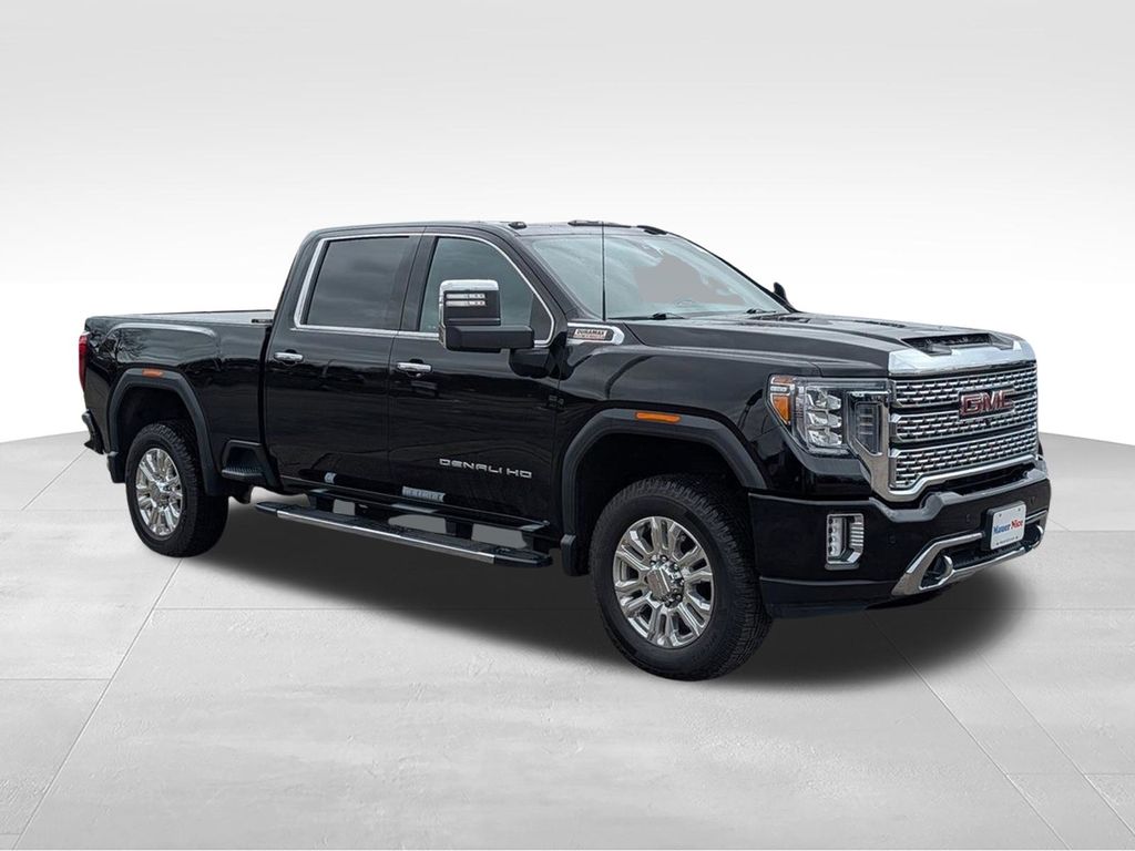 Onyx Black 2023 GMC Sierra 3500HD Denali Crew Cab 4WD Pickup Truck Four-Wheel Drive Automatic