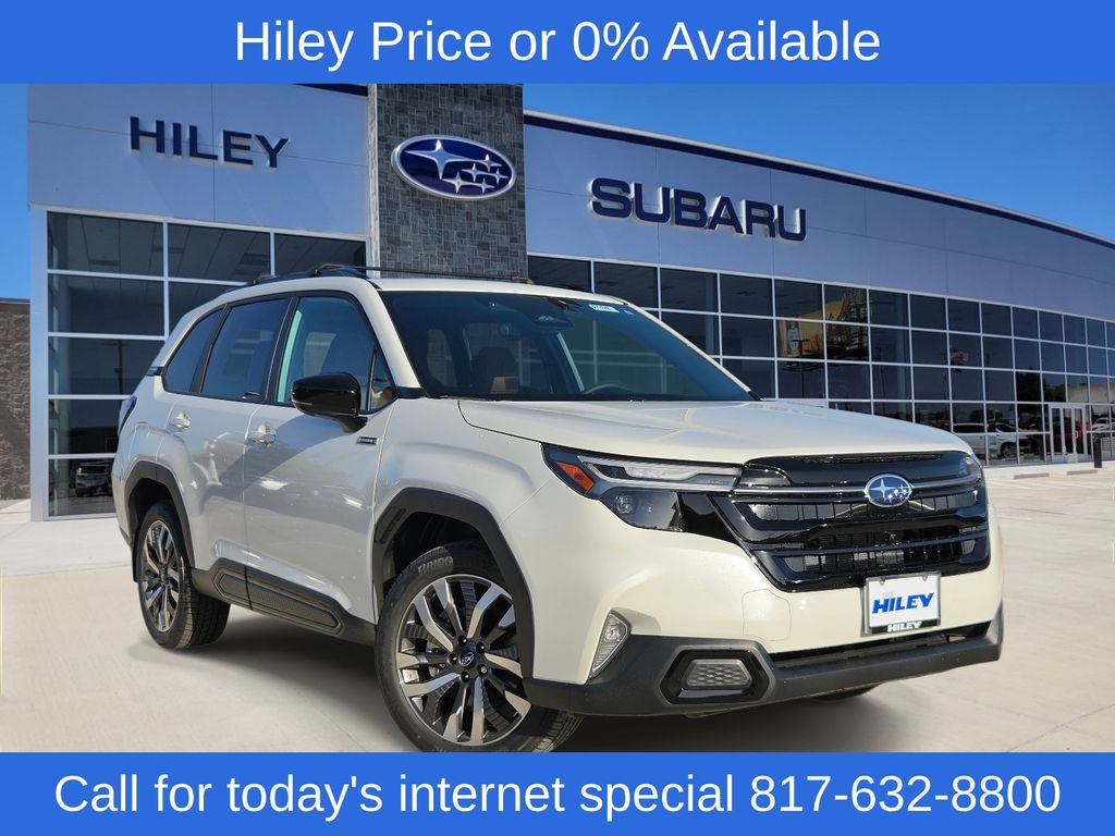 Crystal White Pearl 2026 Subaru Forester Hybrid SUV / Crossover All-Wheel Drive Continuously Variable Transmission