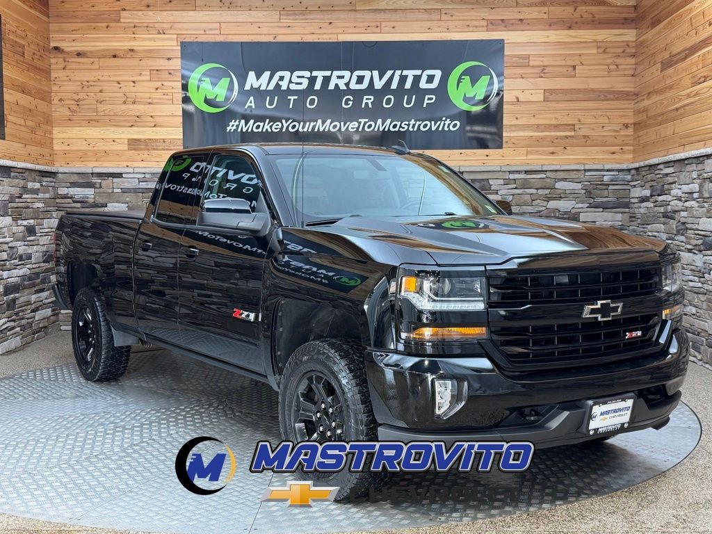 Black 2018 Chevrolet Silverado 1500 Pickup Truck Four-Wheel Drive 6-Speed Automatic Overdrive