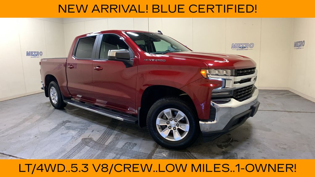 Red Tintcoat 2019 Chevrolet Silverado 1500 Pickup Truck Four-Wheel Drive 8-Speed Automatic