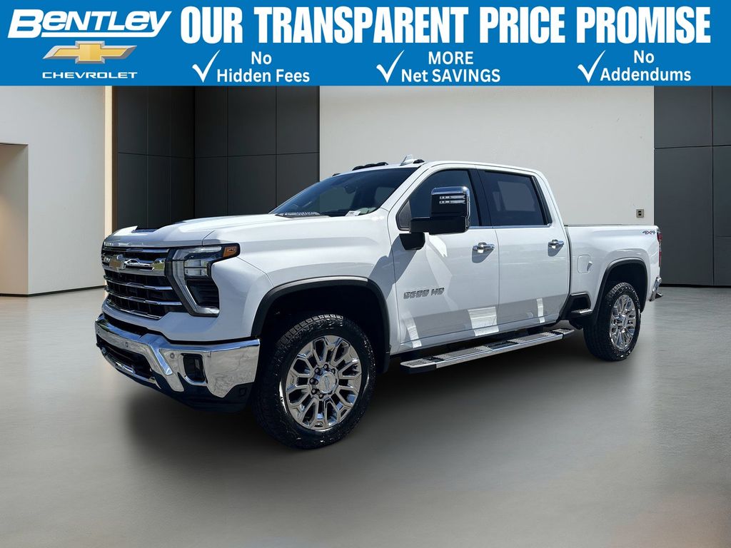 Summit White 2026 Chevrolet Silverado 2500HD LTZ Crew Cab 4WD Pickup Truck Four-Wheel Drive Automatic