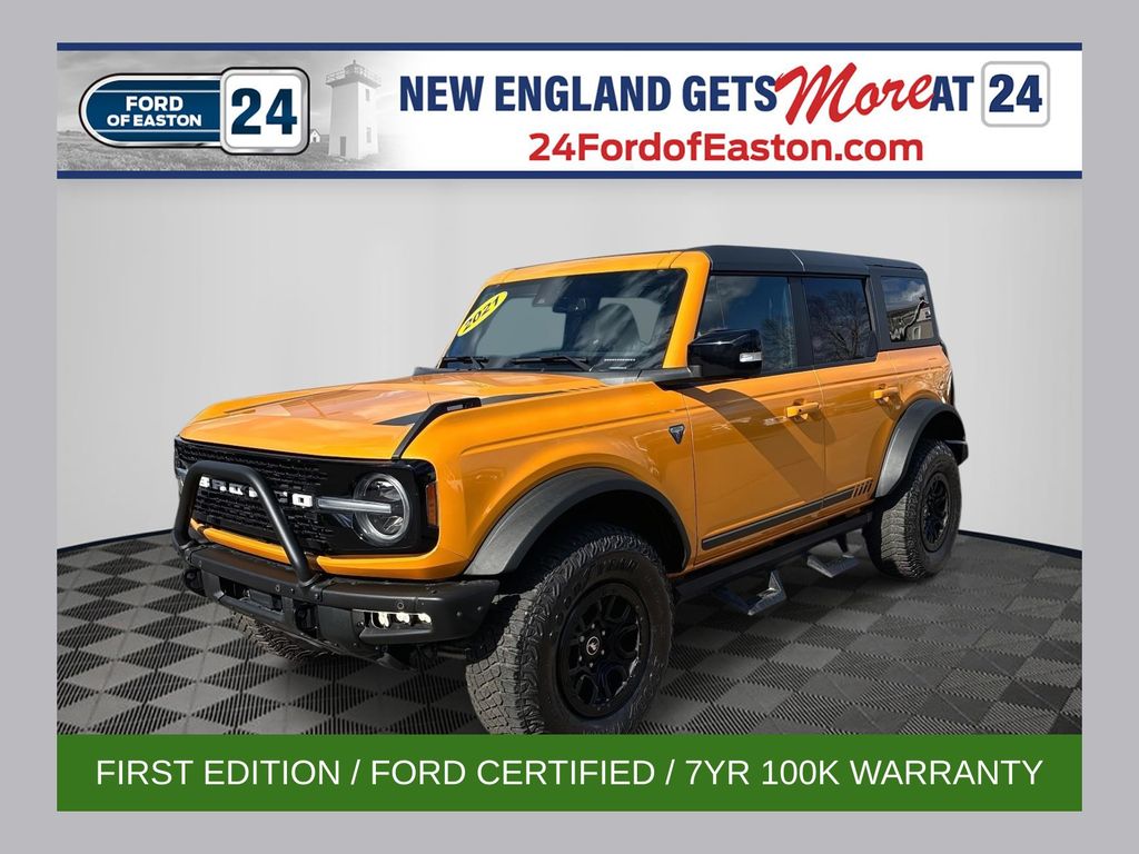 Orange Metallic 2021 Ford Bronco First Edition Advanced 4-Door 4WD SUV / Crossover Four-Wheel Drive Automatic
