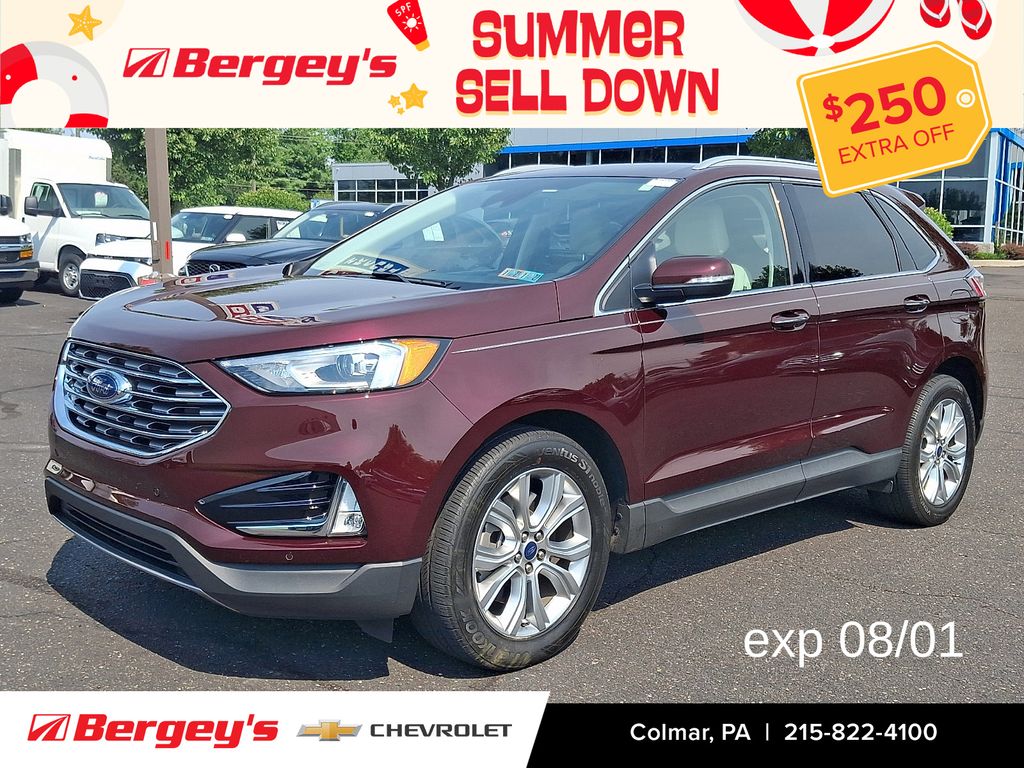 Red (Burgundy) 2021 Ford Edge SUV / Crossover All-Wheel Drive 8-Speed Automatic