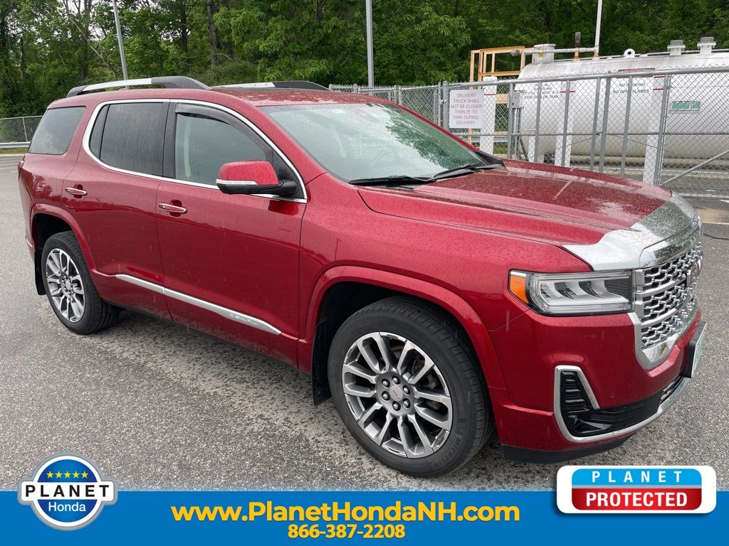 Volcanic Red Tintcoat 2023 GMC Acadia Denali AWD SUV / Crossover Four-Wheel Drive 9-Speed Automatic