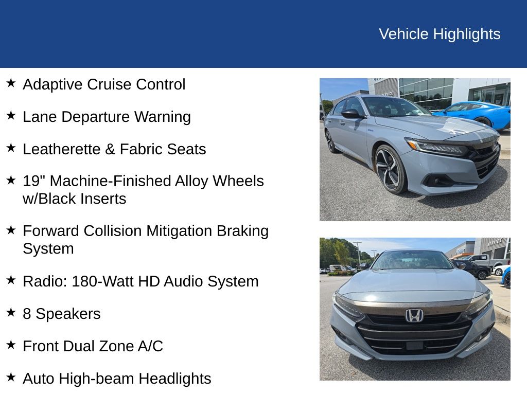 2022 Honda Accord Hybrid Sport