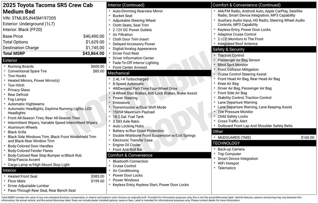 Used 2025 Toyota Tacoma Truck