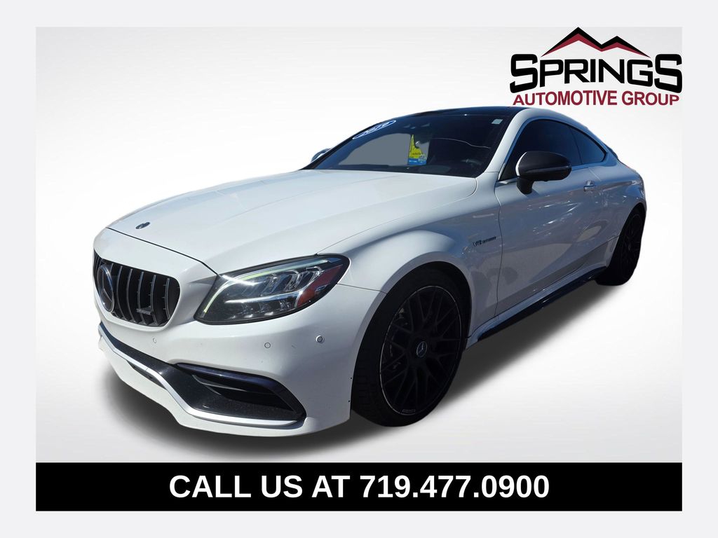 White 2019 Mercedes-Benz C-Class Coupe Rear-Wheel Drive 9-Speed Automatic