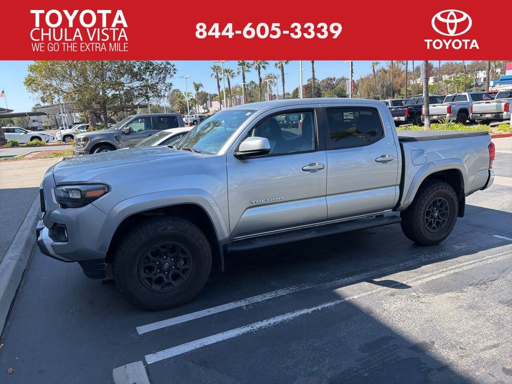 Celestial Silver Metallic 2022 Toyota Tacoma SR5 V6 Double Cab RWD Pickup Truck 4X2 6-Speed Automatic
