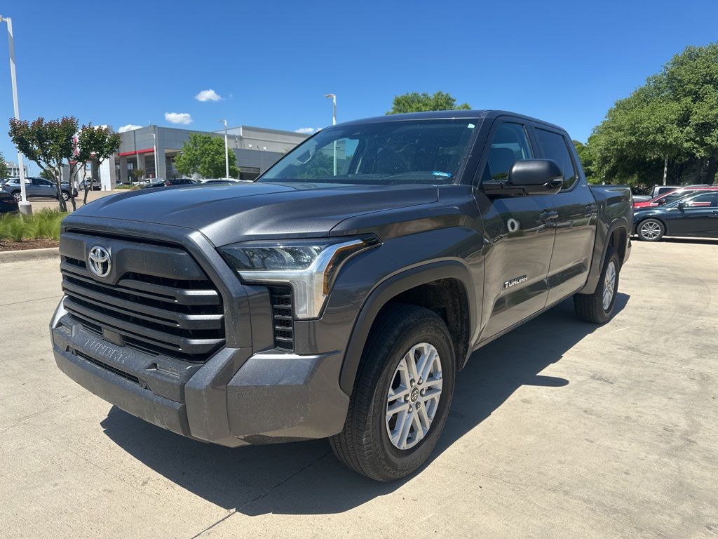 Magnetic Gray Metallic 2024 Toyota Tundra SR5 CrewMax Cab 4WD Pickup Truck Four-Wheel Drive Automatic