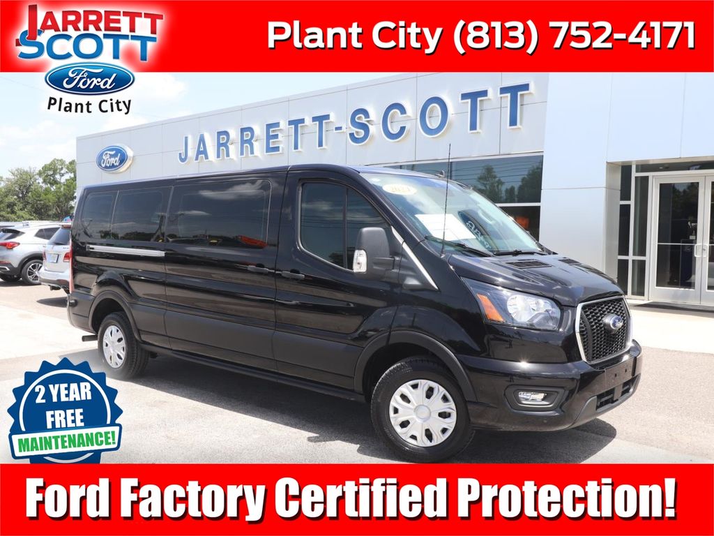 Black Metallic 2024 Ford Transit Passenger Van Rear-Wheel Drive