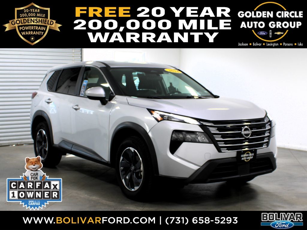 Brilliant Silver Metallic 2024 Nissan Rogue SUV / Crossover All-Wheel Drive Continuously Variable Transmission