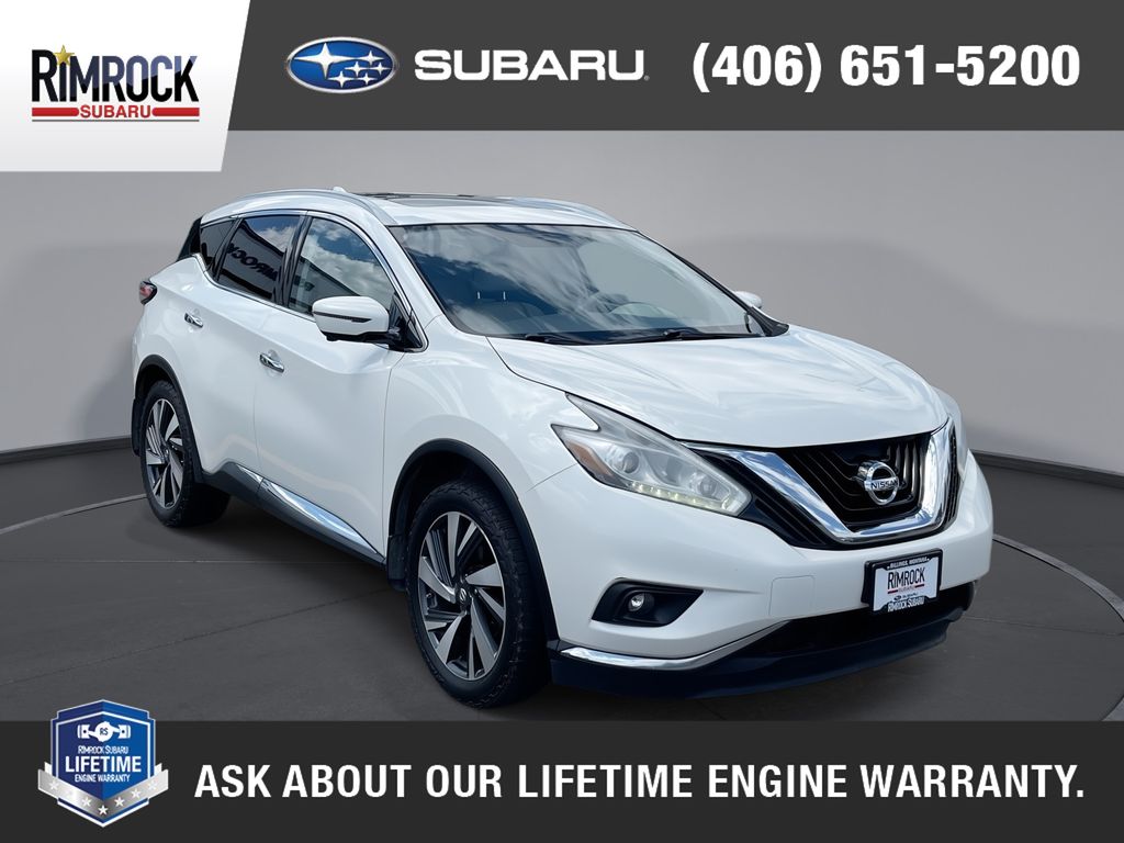White 2018 Nissan Murano Platinum AWD SUV / Crossover All-Wheel Drive Continuously Variable Transmission