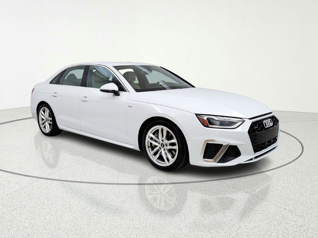 Glacier White 2021 Audi A4 quattro Premium Plus S Line 45 TFSI AWD Sedan All-Wheel Drive 7-Speed Automatic