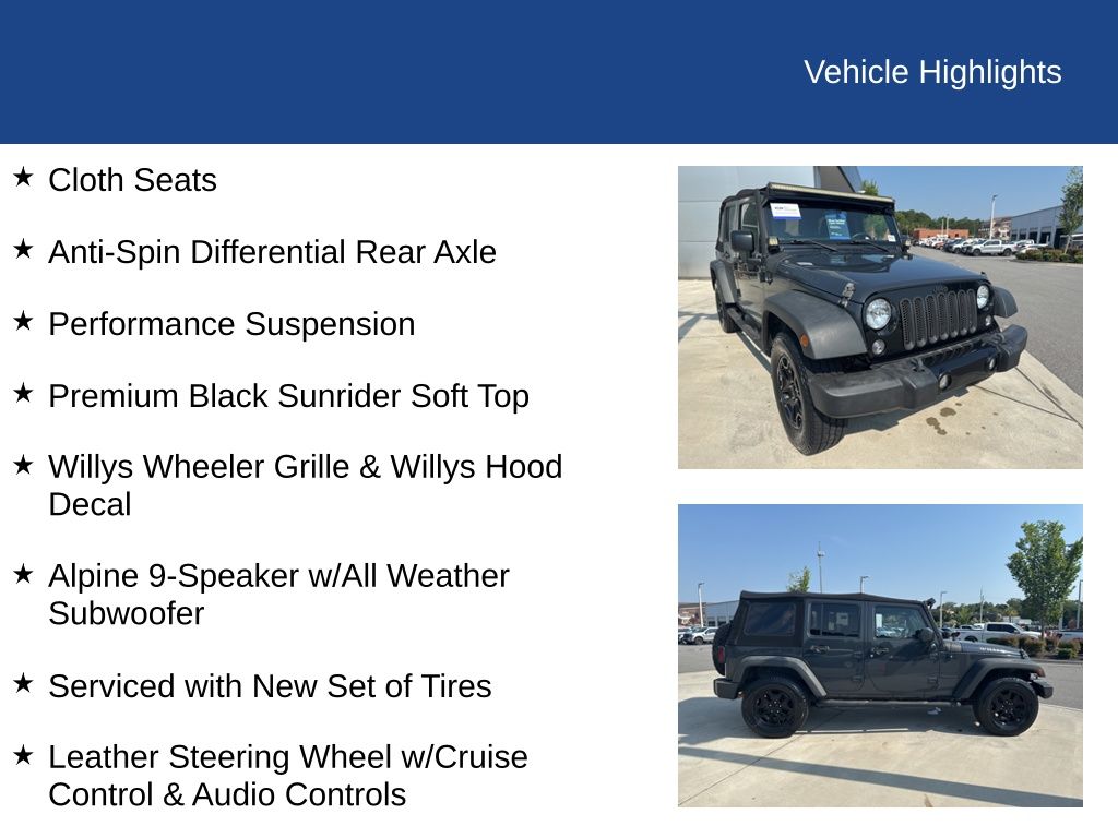 2016 Jeep Wrangler Unlimited Sport