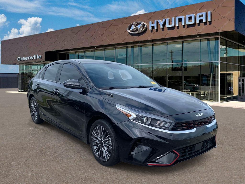 Aurora Black Pearl 2022 Kia Forte GT-Line FWD Sedan Front-Wheel Drive Continuously Variable Transmission