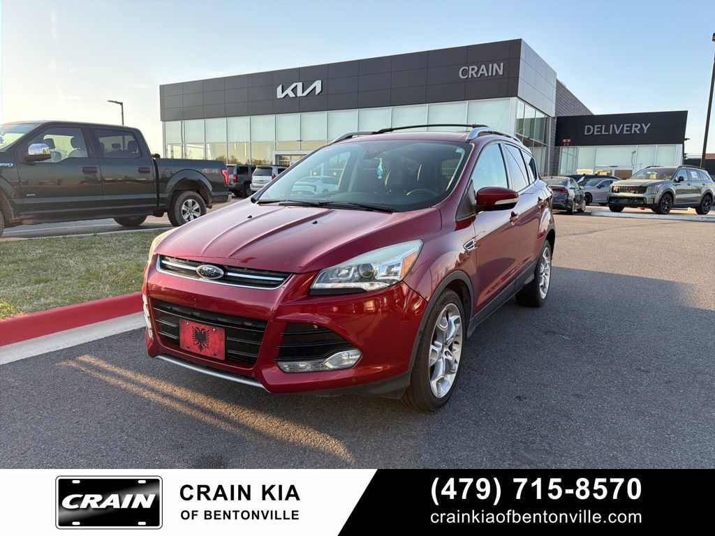 Ruby Red Metallic 2015 Ford Escape Titanium FWD SUV / Crossover Front-Wheel Drive 6-Speed Automatic