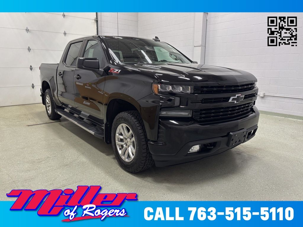 Black 2022 Chevrolet Silverado 1500 RST Crew Cab 4WD Pickup Truck Four-Wheel Drive 8-Speed Automatic