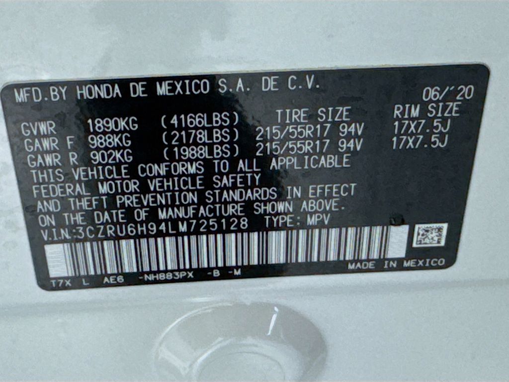 Used Car 2020 Honda Hr-v  Touring For Sale Under $30,000 In Austin, Texas